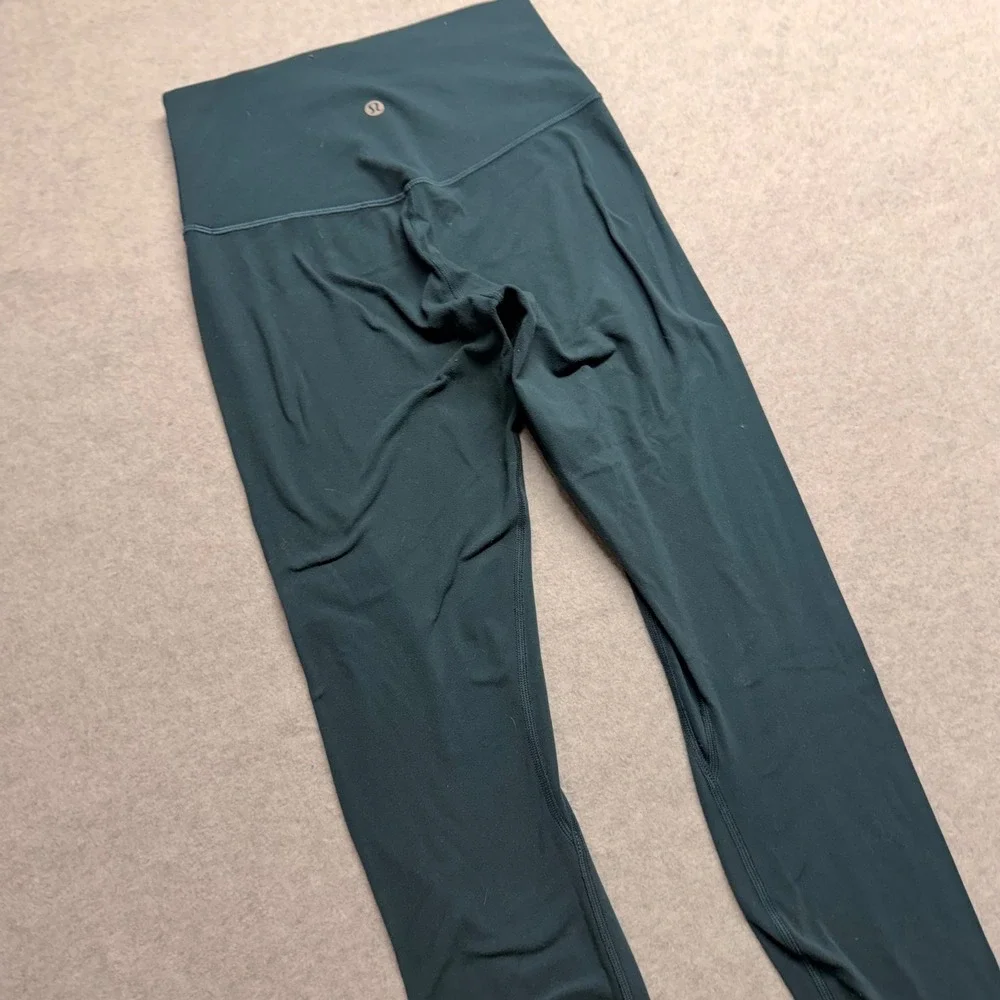 Lululemon Align High-Rise Pant 25‎ Nulu Leggings Teal Green Size 4 Gym